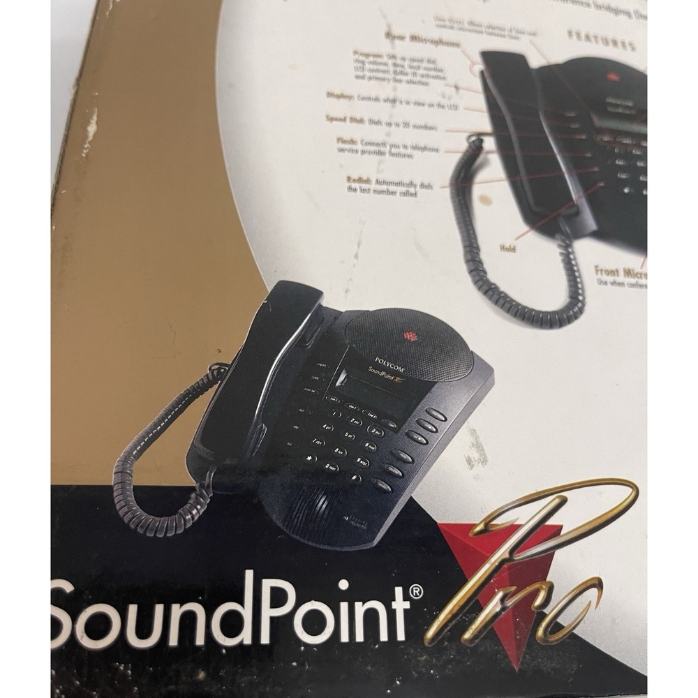 Polycom SoundPoint Pro – 3 line Desktop Conference Business Phone - Picture 3 of 4